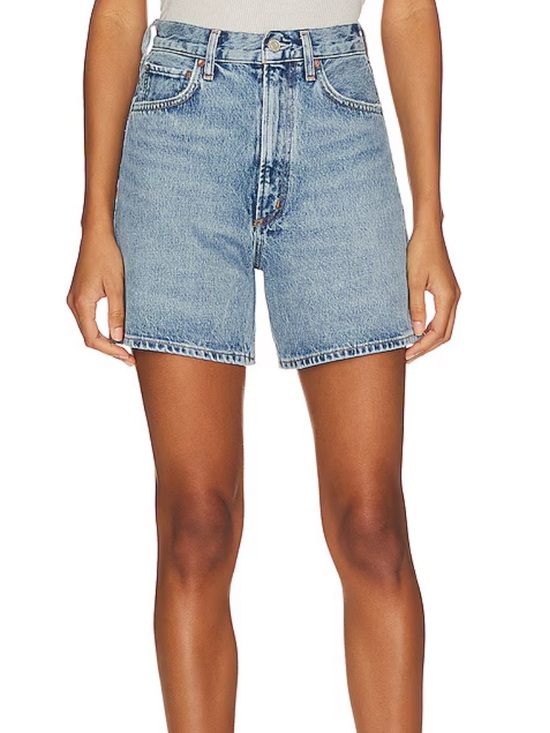 Agolde Pants - Agolde Stella High Rise Baggy Short